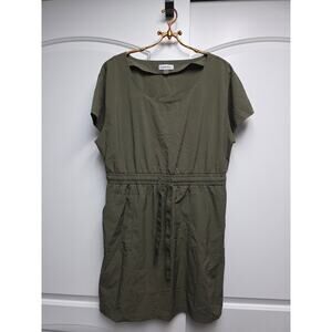 Calvin Klein olive green dress women's size 12